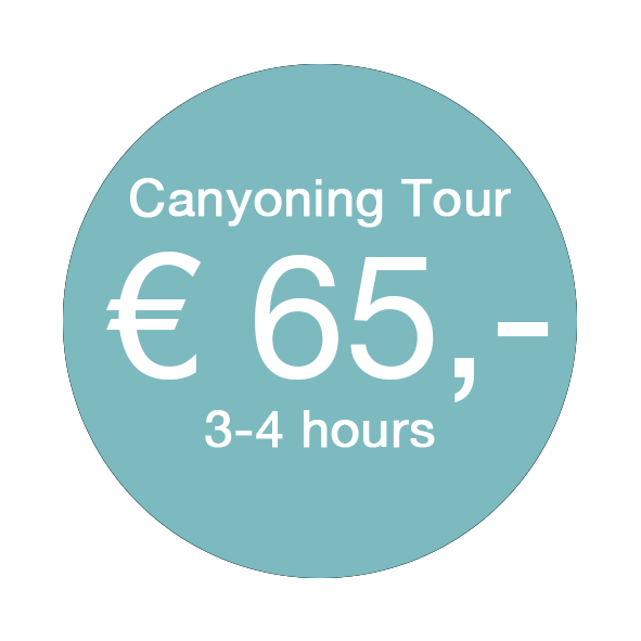Canyoning Tour € 65,-
